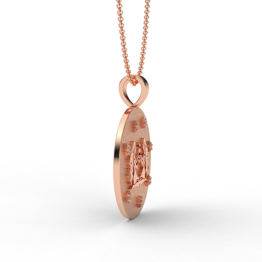 Gemini Zodiac Medallion Necklace