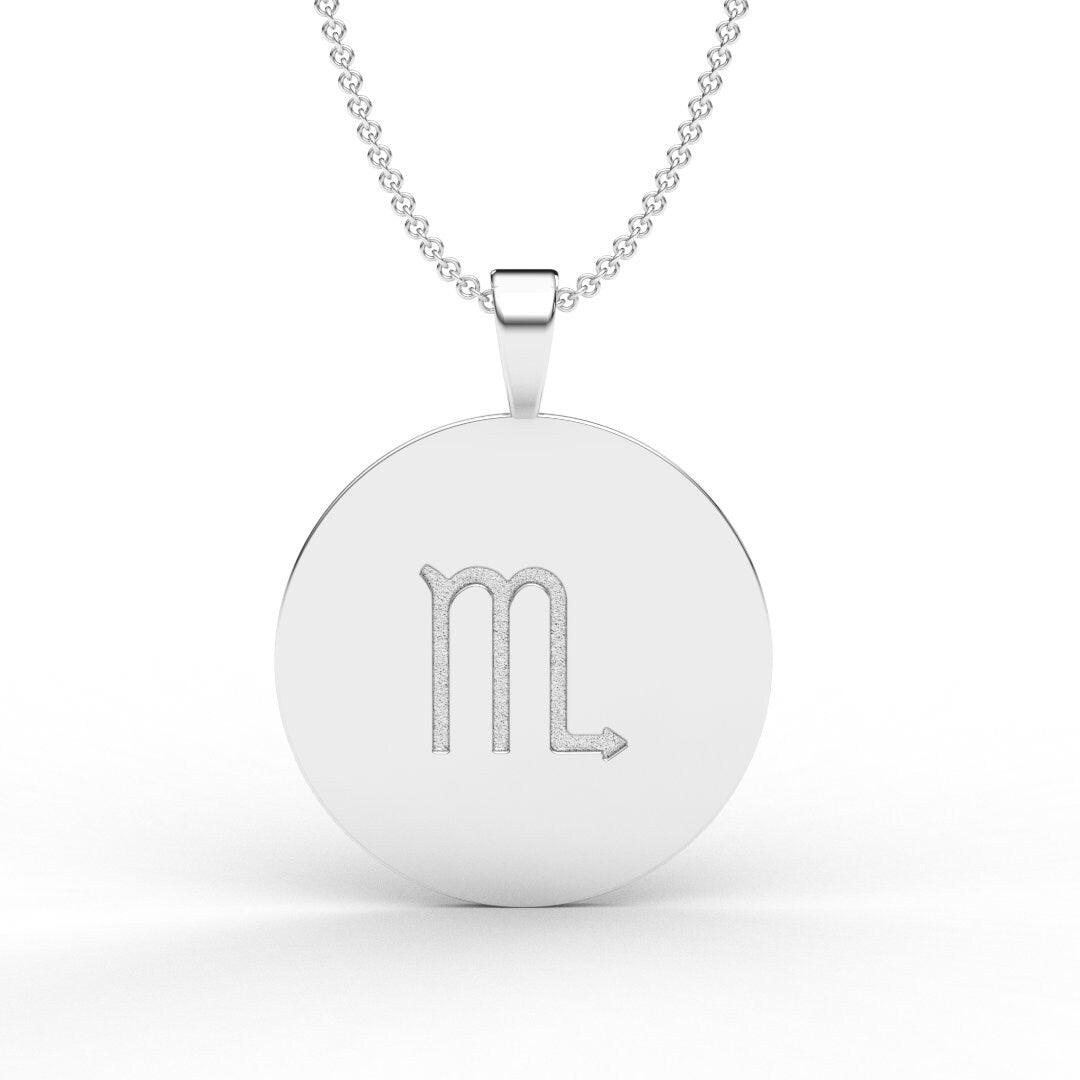 Scorpio Zodiac Medallion Necklace