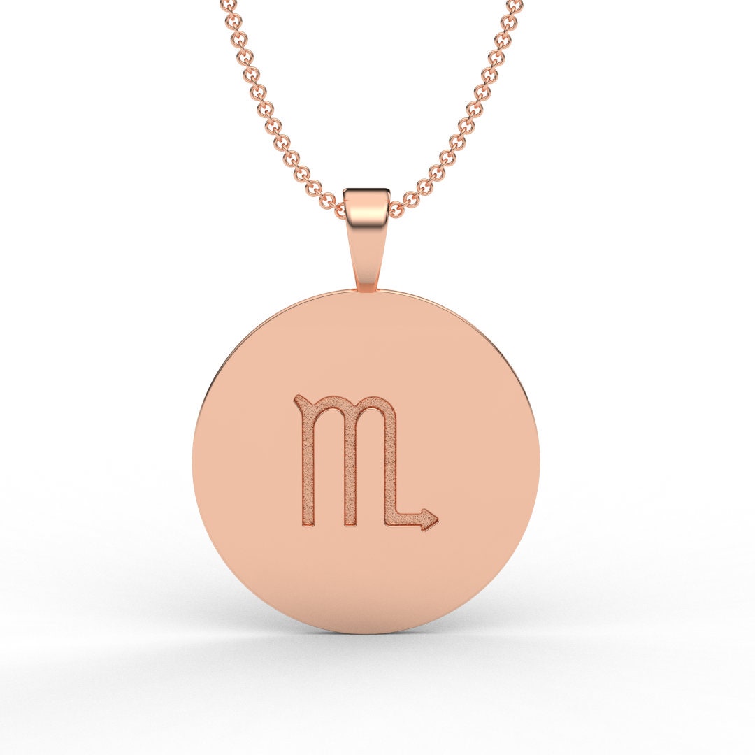Scorpio Zodiac Medallion Necklace