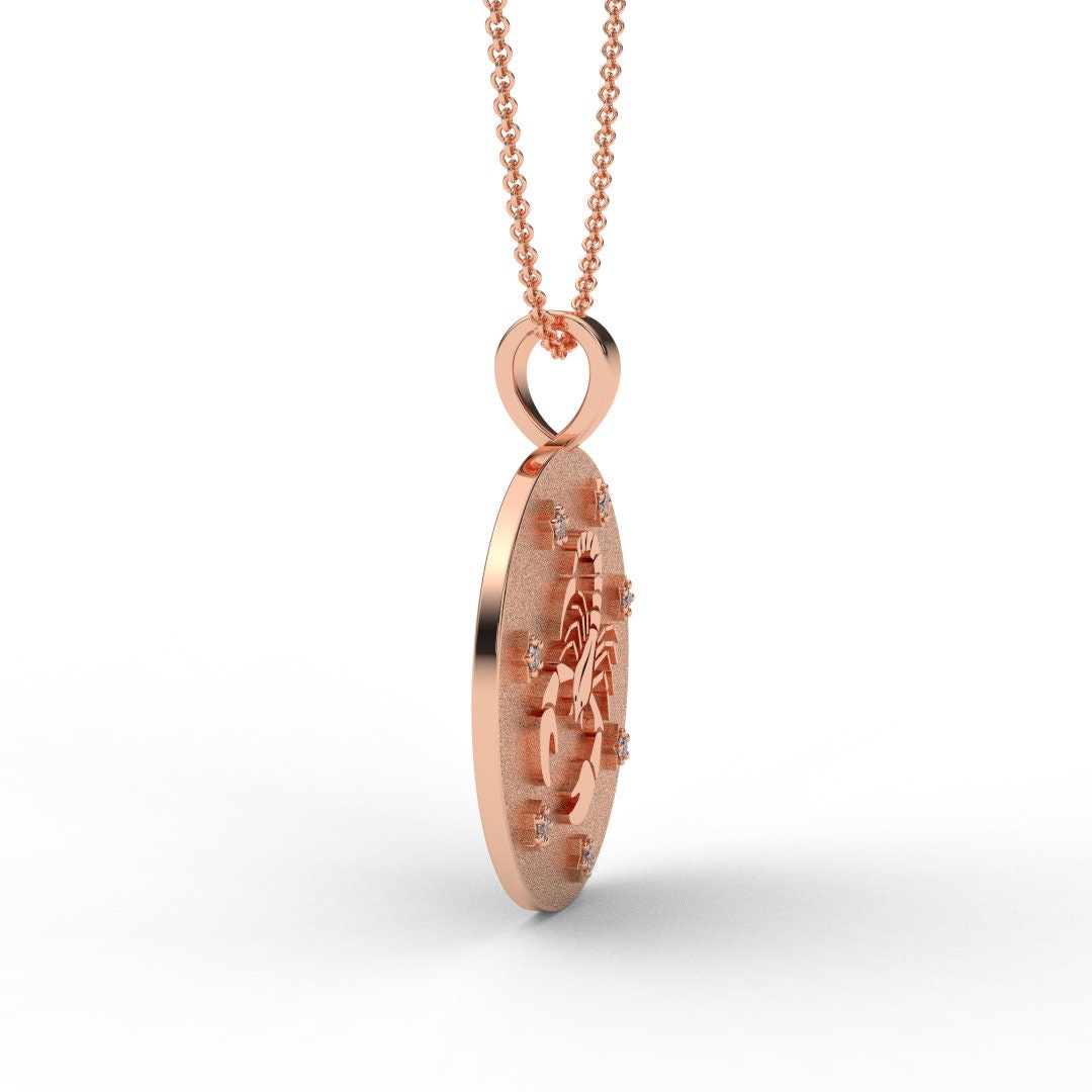 Scorpio Zodiac Medallion Necklace