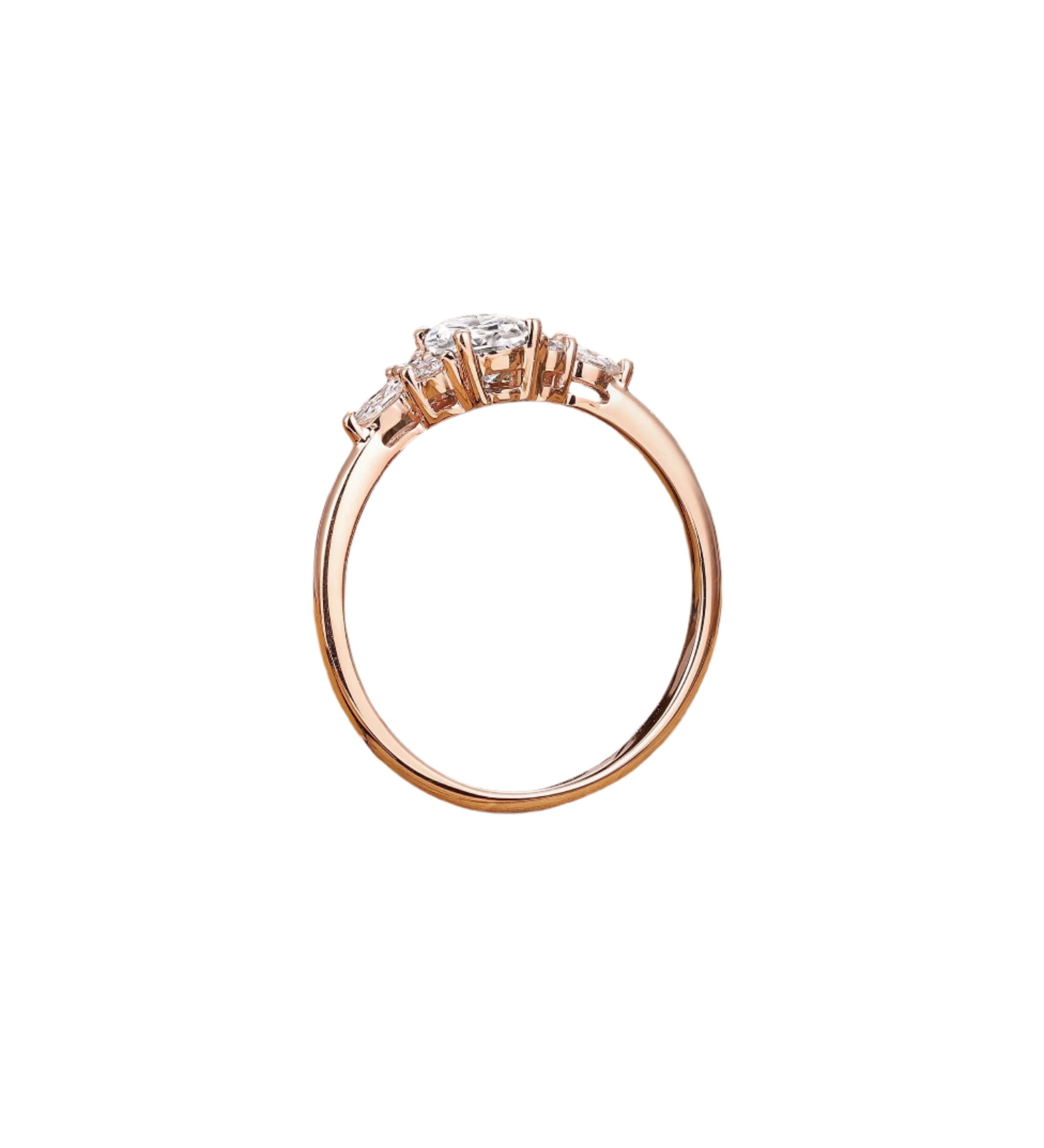 Baiser Caché Oval Diamond Engagement Ring