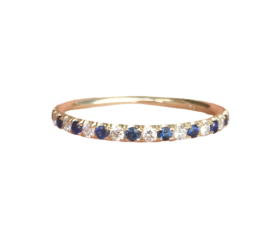 Bleu Éternel Sapphire & Diamond Band