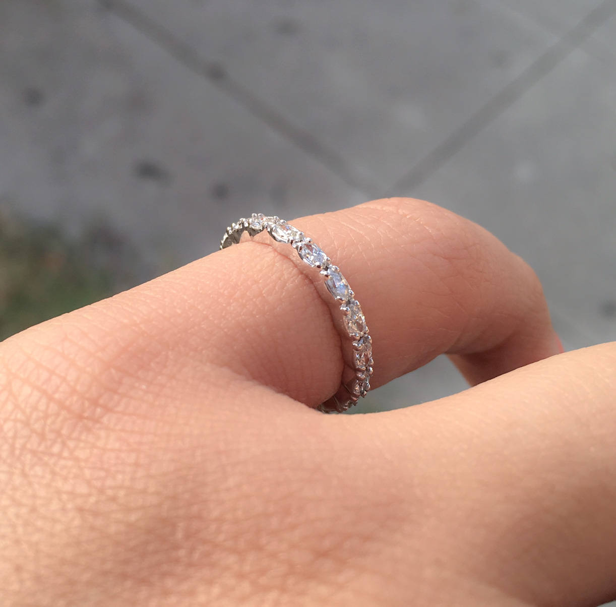 Lys Marquise Diamond Band