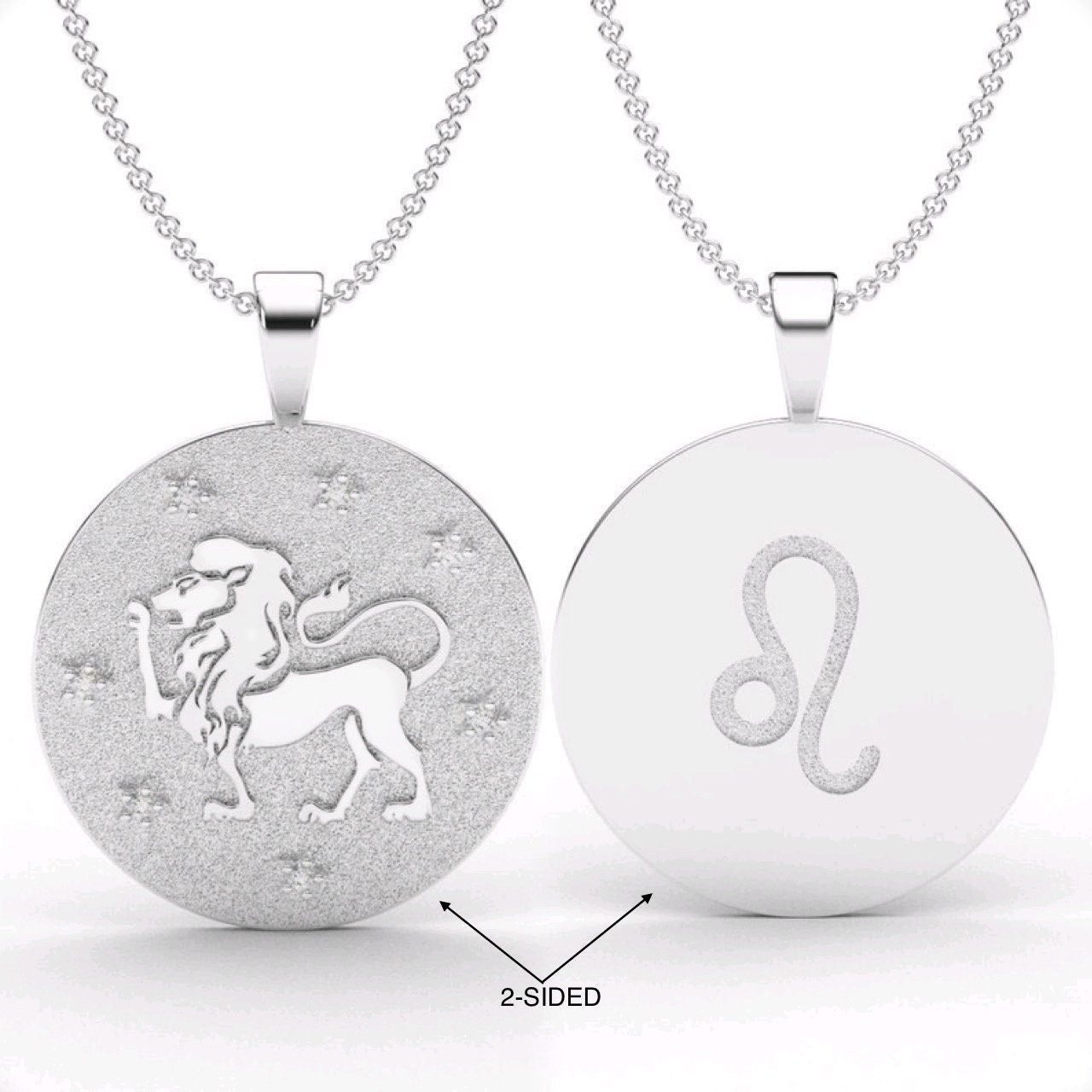 Leo Zodiac Medallion Necklace